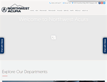 Tablet Screenshot of northwestacura.com